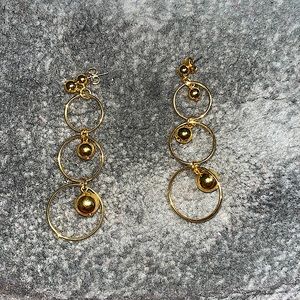 Gold plated earrings
